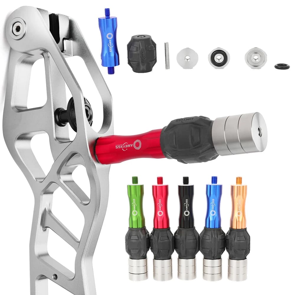 Stabilizzatore per tiro con l'arco Arco Riser Maniglia Ammortizzatore Barra di equilibrio Contrappeso Ammortizzatore di vibrazioni Accessori per bersagli da tiro