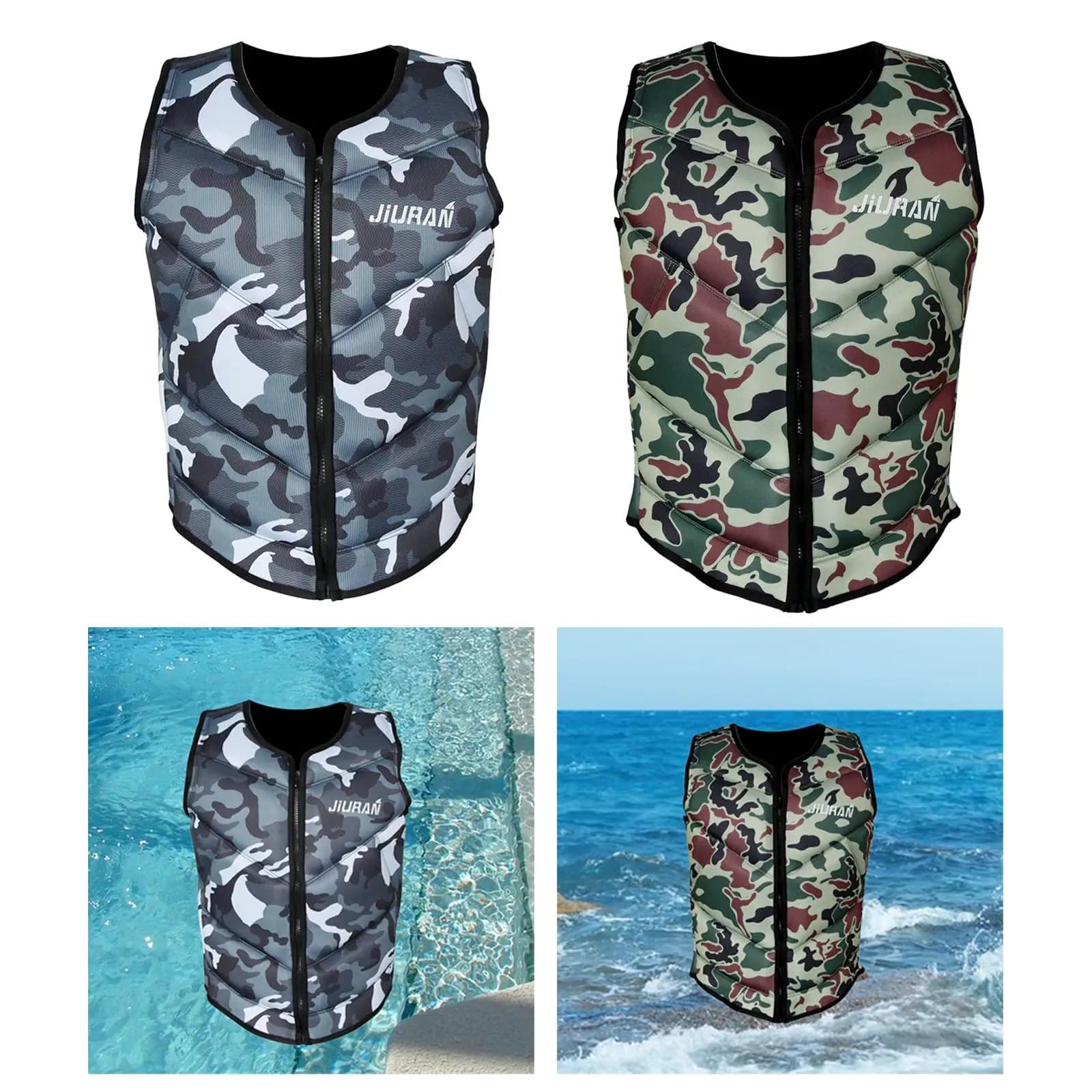 Giubbotto di Salvataggio per Allenamento, Giubbotto Galleggiante di Sicurezza, Gilet Galleggiante per Nautica, Allenamento, Pratica, Pesca e Nuoto