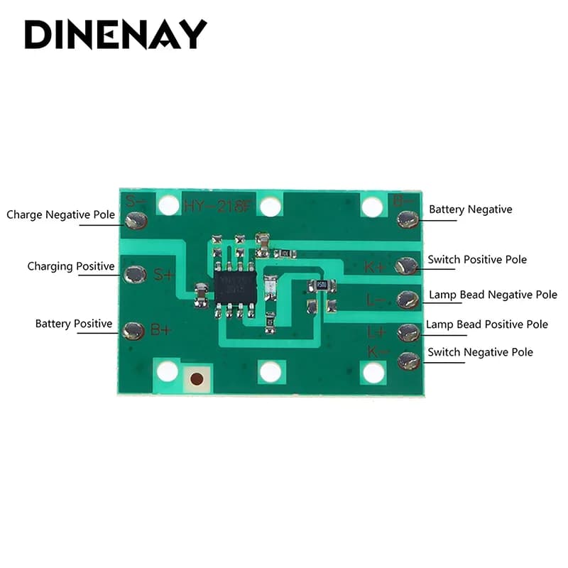 Universal Headlamp Circuit Board 3.7V Zoom Fixed-focus Headlamp Circuit Board Strong and Weak Flash Three Gears