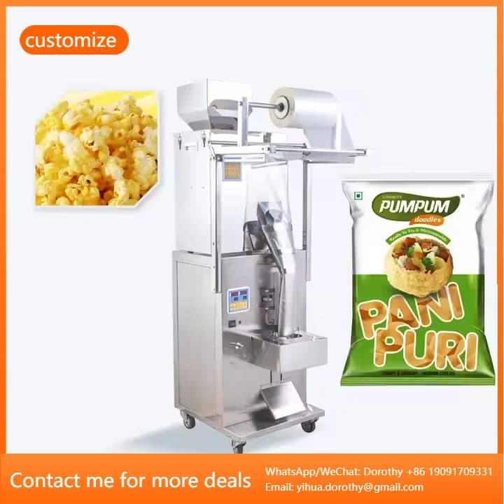 Confezionatrice automatica per granuli di frutta secca e noci per snack per confezionatrice per popcorn
