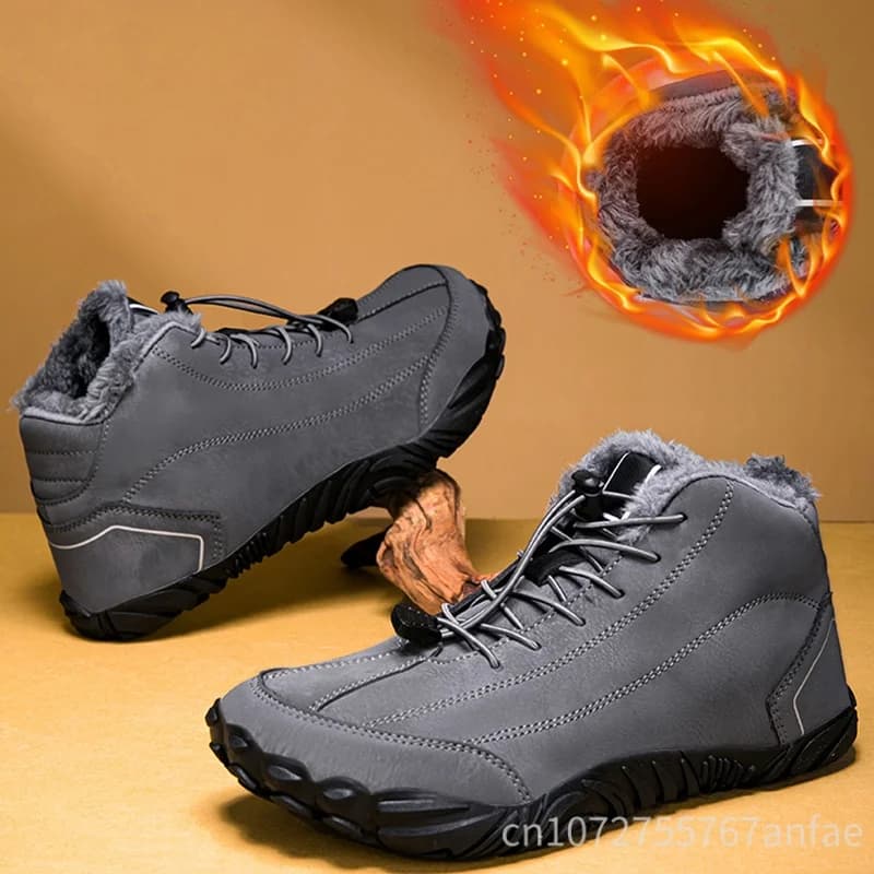 Stivali da neve impermeabili da donna invernali da uomo Scarponi da trekking antiscivolo Caldi scarpe casual a piedi nudi Scarpe da trekking all'aperto Sneakers