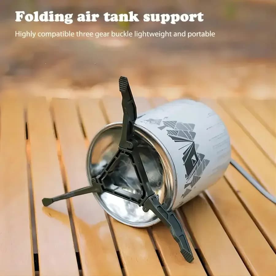 Gas Tank Bracket,Camping Stove Tripod Stand, Outdoor Camping Accessories For Camping Kitchen Hiking Foldable Gas Tank Bracket