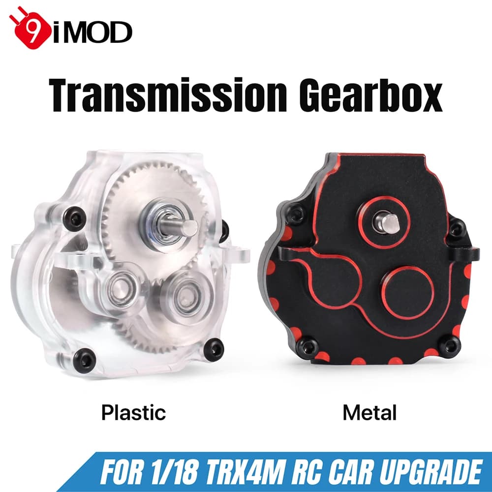 9IMOD Trasmissione Completa Cambio RC Auto Trasmissione Gear 40.3:1 Ingranaggi Custodia In Metallo/Plastica Per 1/18 TRX4M RC Auto Parti di Aggiornamento