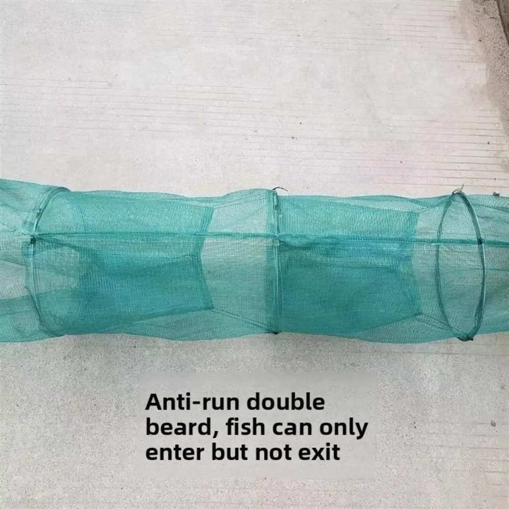 Foldable Design Fishing Trap Net Iron Chain Minnow Fish Fish Network Foam Float 4 Size Catch Fish Net Fish Trapping