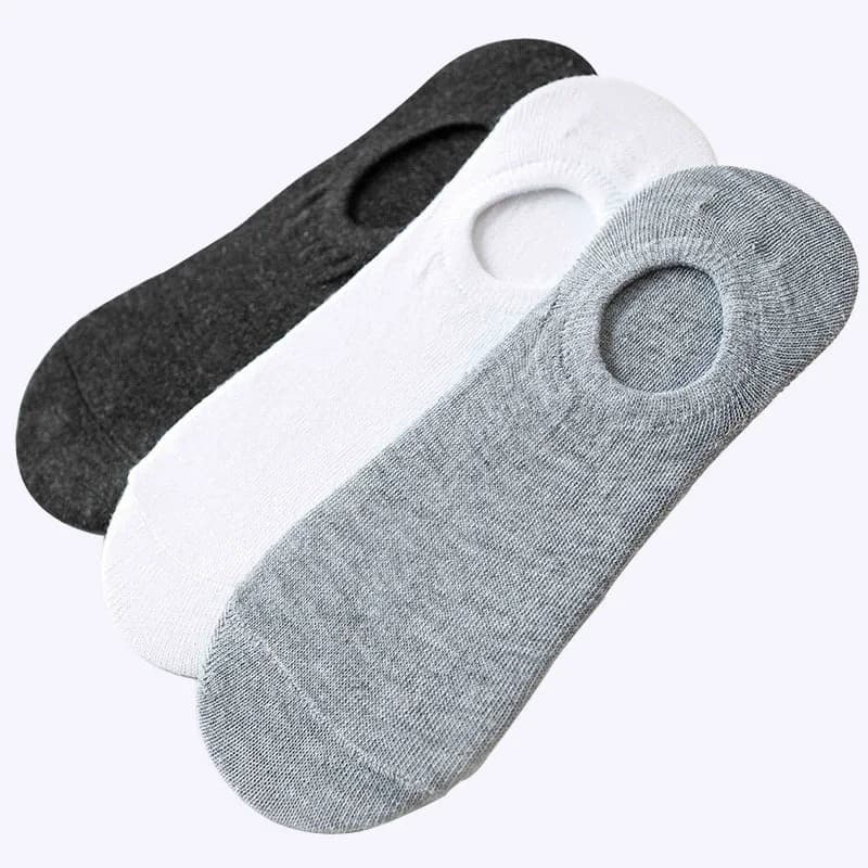 Calzini Invisibili in Cotone con Silicone per Uomo, Modello Fashion Happy Men Boat Soc, Nuova Collezione 2026
