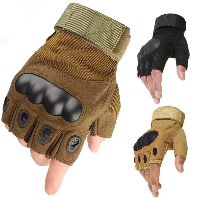 Outdoor tactical gloves Sports half fingers military man combat shooting shooting fitness gloves without fingers