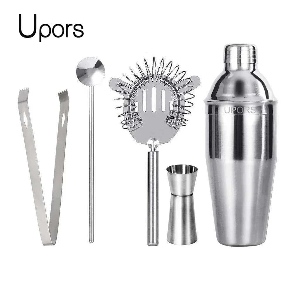 UPORS 550ML/750ML Cocktail Shaker Mixer Acciaio inossidabile Vino Martini Boston Shaker per Bartender Drink Party Bar Tools