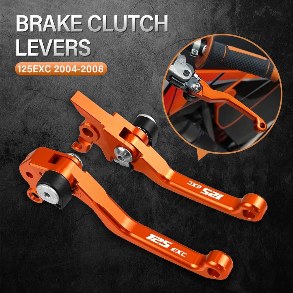 PER 125EXC 125 EXC 2004 2005 2006 2007 Motocross Foldable Pin Dirt Bike Mortbike Brake Leve Friction Handle Lever