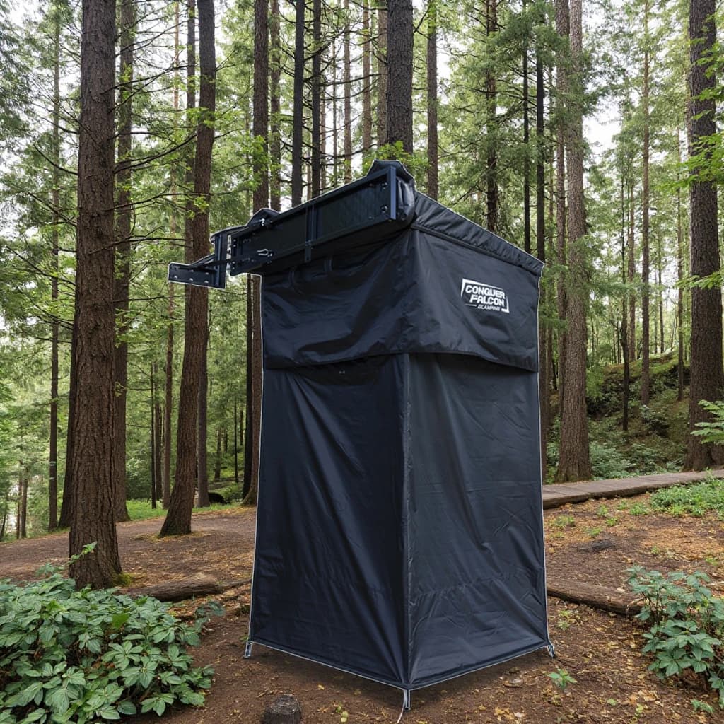 Portable Lightweight Outdoor Camping Privacy Car Shower Tent With Pop-up Feature Waterproof Fabric And Aluminum Frame