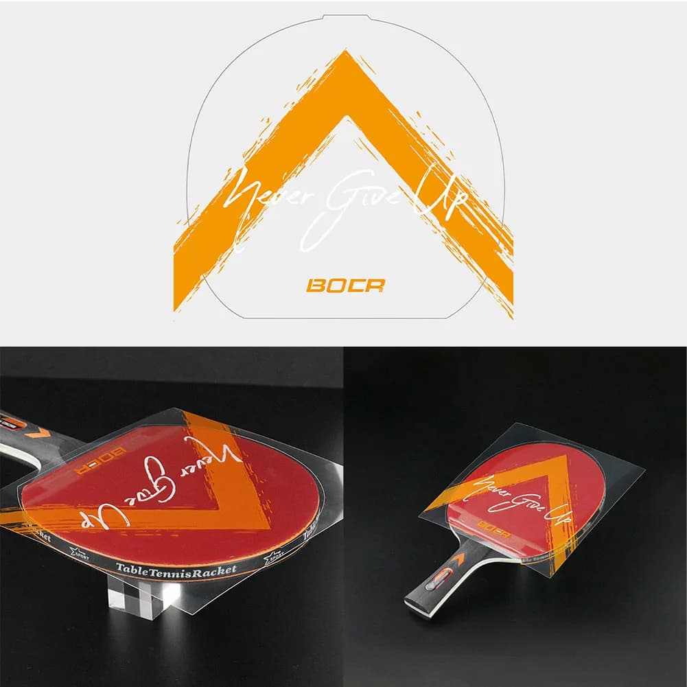 2 pcs self-adhesive rubber protective film Transparent maintenance cover Rubber protective film for ping pong rack