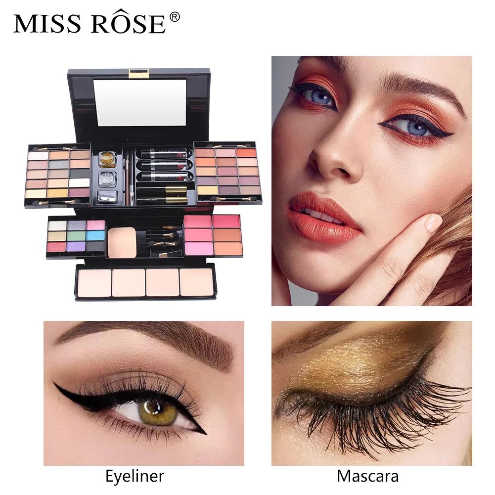 Palette trucco 39 colori all-in-one, ombretto opaco, contorno, illuminante, fard in polvere, custodia cosmetica multifunzione per donna
