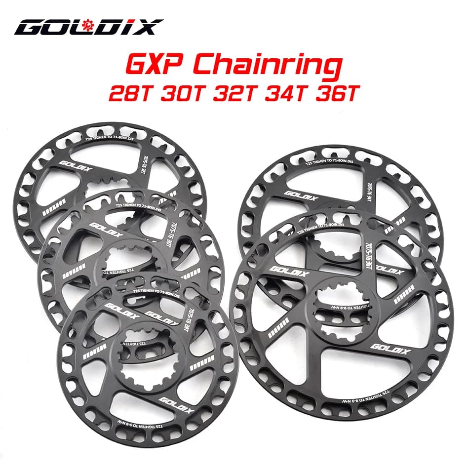 GOLDIX Per Bambini Manovella Della Bicicletta Corona MTB Ruota di Catena 28T 30T 32T 34T 36T Per SRAM GXP XX1 X9 XO X01 GX Eagle NX