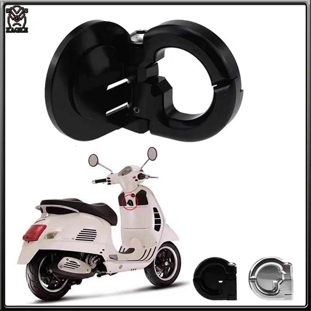 Per Vespa GTS300 Ganci per casco Serrature Adattatore per uncinetto Gancio portaoggetti per moto per VESPA GTS 300 GTS GTV