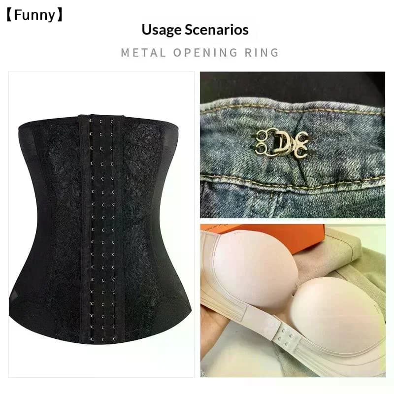 10 Paia di Ganci Invisibili in Metallo per Abbigliamento, Bottoni Decorativi Regolabili per Jeans, Pantaloni, Gonne, Accessori per Cucito Fai-da-Te