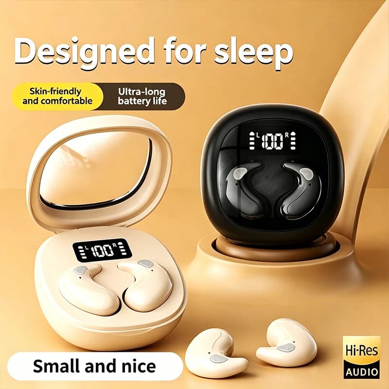 B11-NUOVO Auricolari Wireless Invisibili per il Sonno, Cuffie Bluetooth 5.4 TWS, Auricolari Nascosti, Impermeabili IPX5, Cuffie Sportive