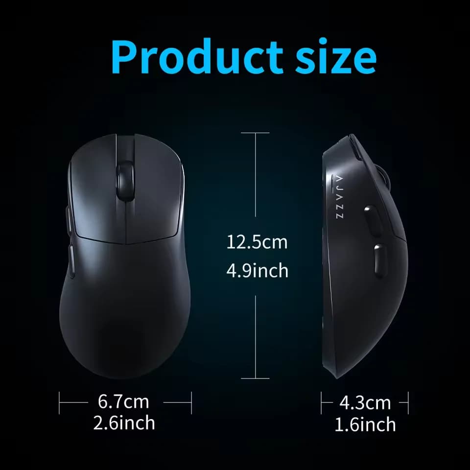 AJAZZ AJ179 V2/MAX Wireless Gaming Mouse Model 3 with charging base for magnetic attraction PAW3311 12000 DPI sensor for laptop PC