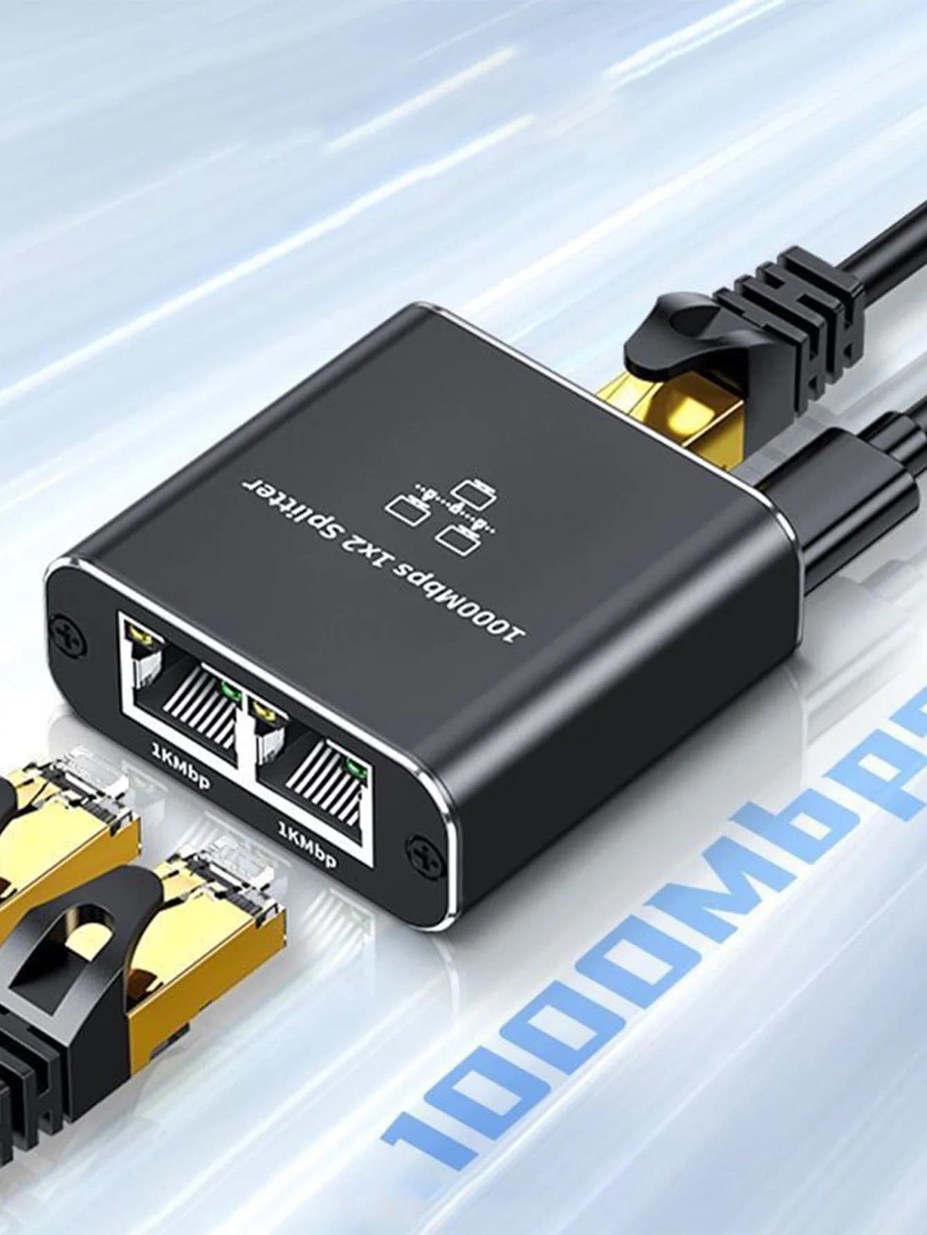 Un splitter per cavi di rete gigabit, abilitazione di dispositivi multipli per condividere un cavo di rete per l'accesso a Internet