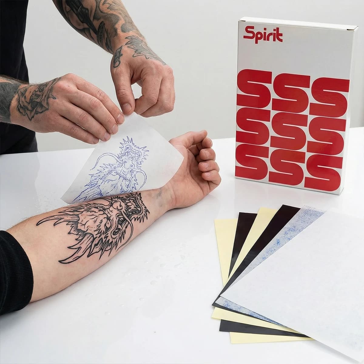 100/50/20pcs Spirit Tattoo Transfer Paper A4 Size Copy Paper Thermal Paper for Tattoo Transfer Machine Accessorie