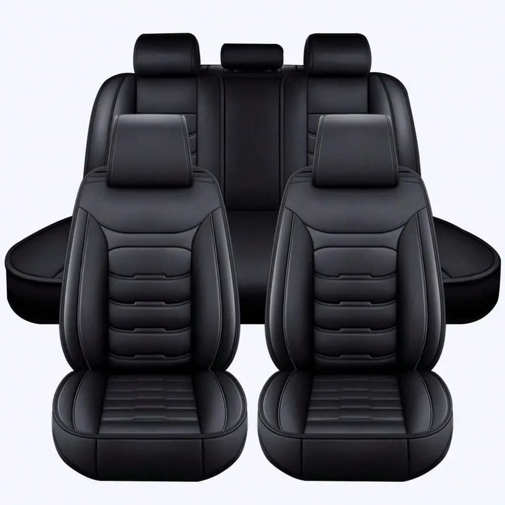 Coprisedili auto in similpelle PU, set completo impermeabile per auto berlina, SUV, camion, protezione per sedili anteriori e posteriori.