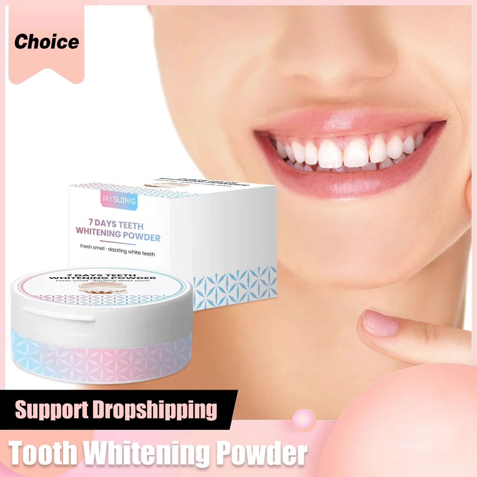 Polvere naturale per sbiancamento dei denti Shine Rimozione della polvere per denti Riparazione Smalto Schiarente Smacchiatore Dentifricio alla menta fresca