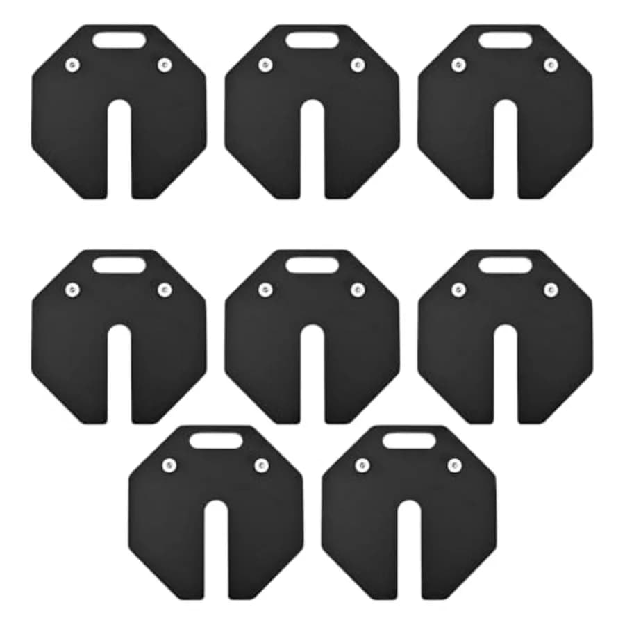 Weight plates with adjustable handlebars 8 pieces, each 5 pounds (5 pounds x 8) Durable Versatile