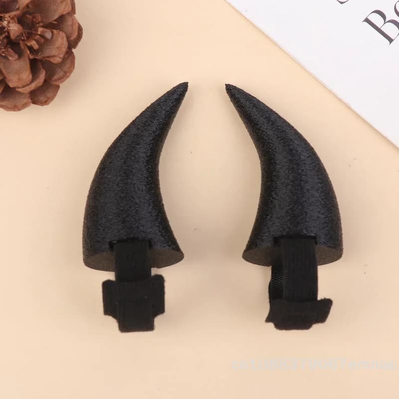 [ZYAS] 3D Printed Headphone Parts with Devil Horn - With Auto-mounting Accessories - Suitable for Gaming TV Media