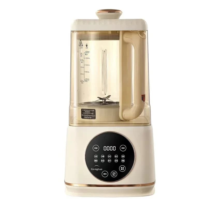 【Hot】New Fully Automatic Smart Soy Milk Machine Multi-Function Household Wall-Breaking Blender Silent No-Filtering Plastic UK US