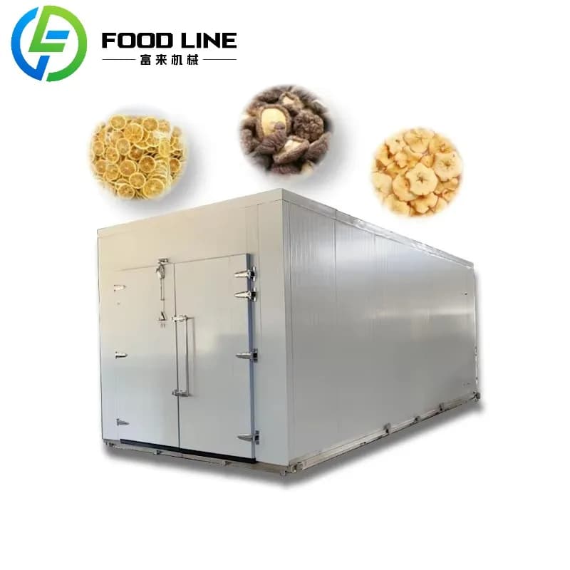Spedizione veloce Pompa di calore Frutta e verdura liofilizzata secca Disidratatore di cocco Prezzo della macchina per l'essiccazione dell'aglio nero