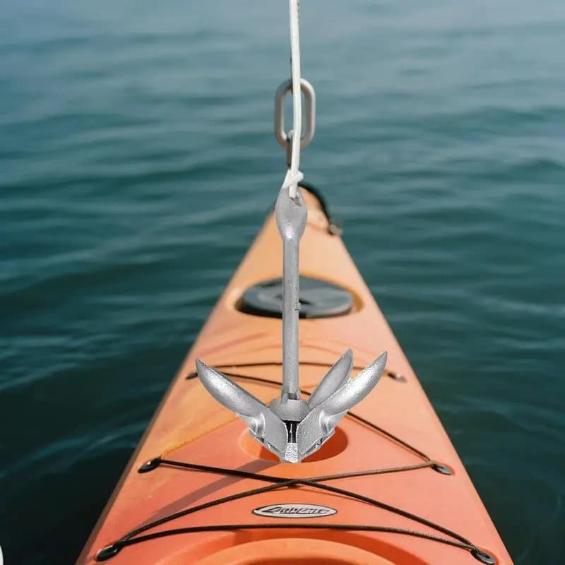 Kit sistema di ancoraggio per barche di ancoraggio per kayak Accessori per barche pieghevoli riutilizzabili a sgancio rapido per dock per rafting per kayak sul lago