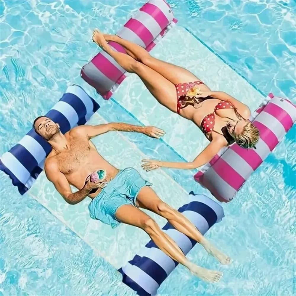 Amaca inflatable swimming pool for adults Amaca for water for adults 4 in 1, saddle, drift, sunbed, floats Zattere Pool Lake Beach