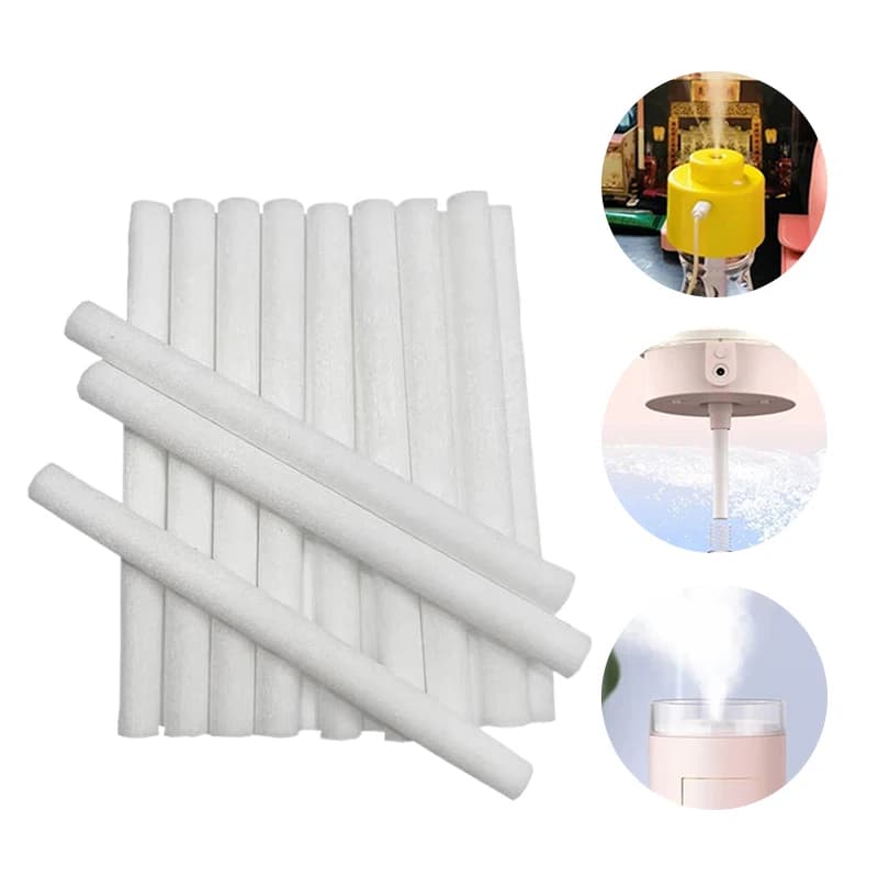 10PCS umidificatore filtro di ricambio spugna di cotone Stick per umidificatore USB diffusore di aromi Mist Maker umidificatore d'aria spugna