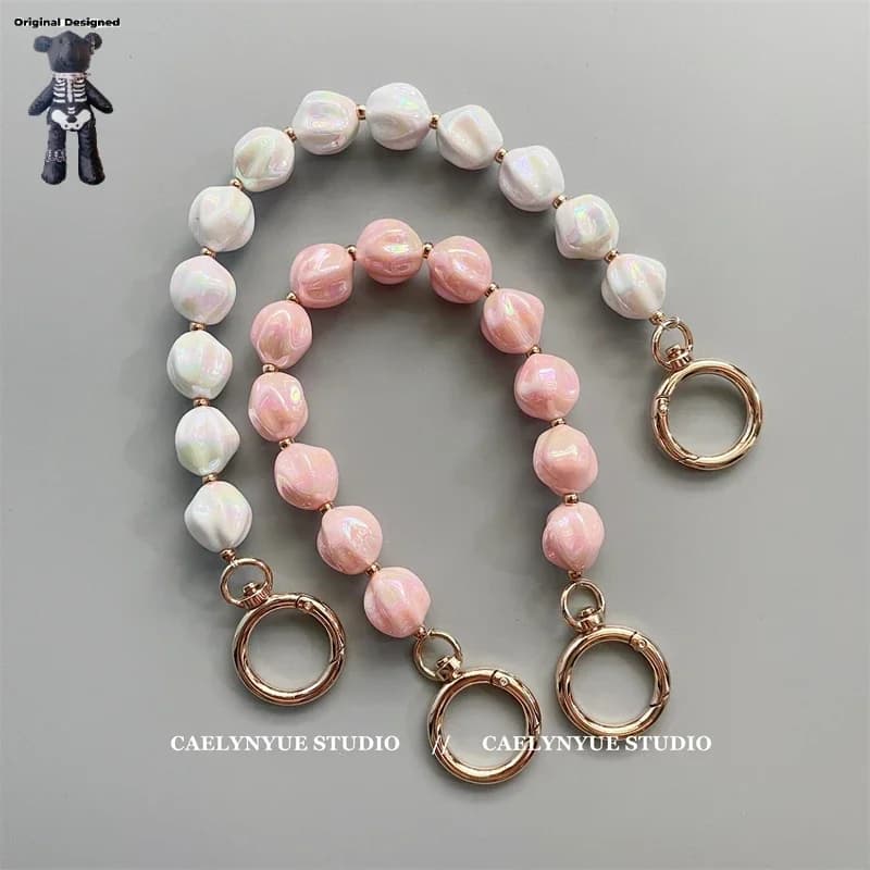 Bag Chain Irregular Imitate Pearl Parts Bag Accessories Handmade Phone Case DIY Chain Fashion Detachable Handbag Straps