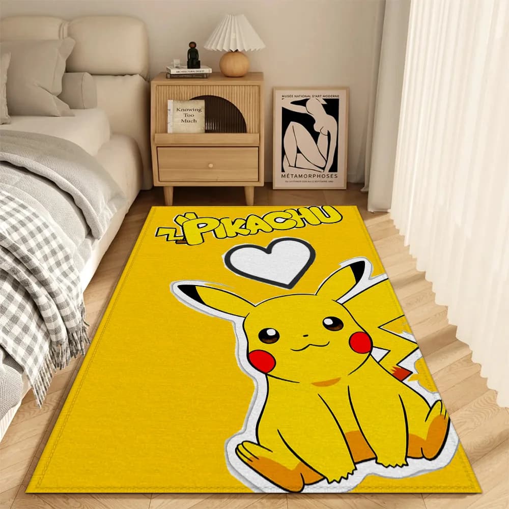 Tappeto d'ingresso alla moda per soggiorno, tappeti decorativi P-Pokemon, tappeto da cucina P-Pikachu, zerbino per balcone, tappetini per porta d'ingresso, tappetini da bagno