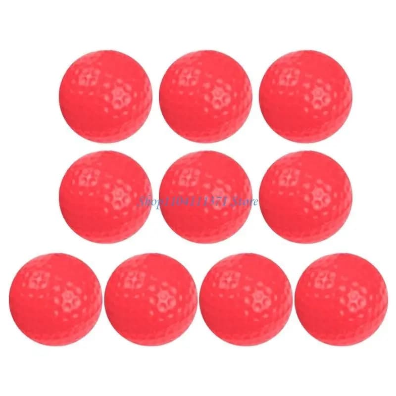 P9FC Confezione da 10 palline in schiuma PU Pallina da golf Pallina da golf Pallina da golf con sensazione realistica