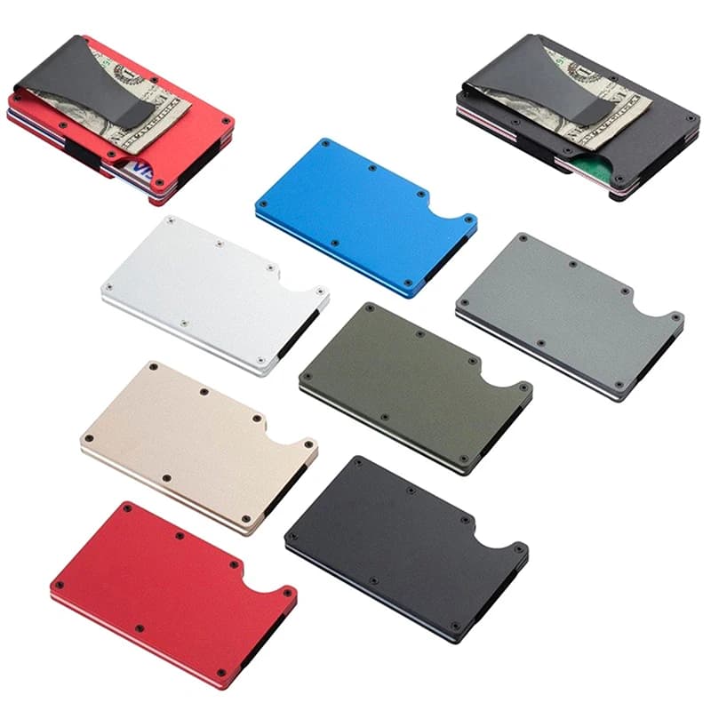 Minimalist Wallet For Men & Women - Slim RFID Wallet, Scratch Resistant, Credit Card Holder & Money Clip, Easily Removable Money