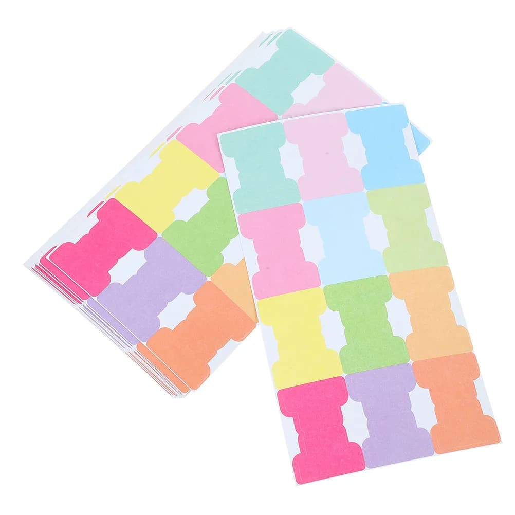 24 Pezzi Segnalibri per Quaderni, Linguette Adesive Colorate, Resistenti allo Strappo, Scrivibili, Linguette di Carta Bifacciali per Pagine di Agende