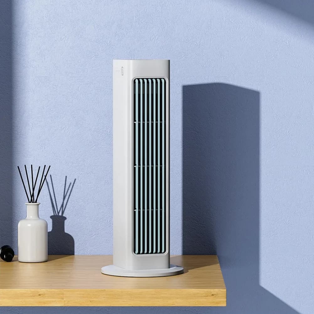 Ventilatore Senza Pale con Telecomando, Raffrescatore d'Aria Senza Pale, Ventilatore Elettrico a Vento Forte per Camera da Letto, Soggiorno, Bagno