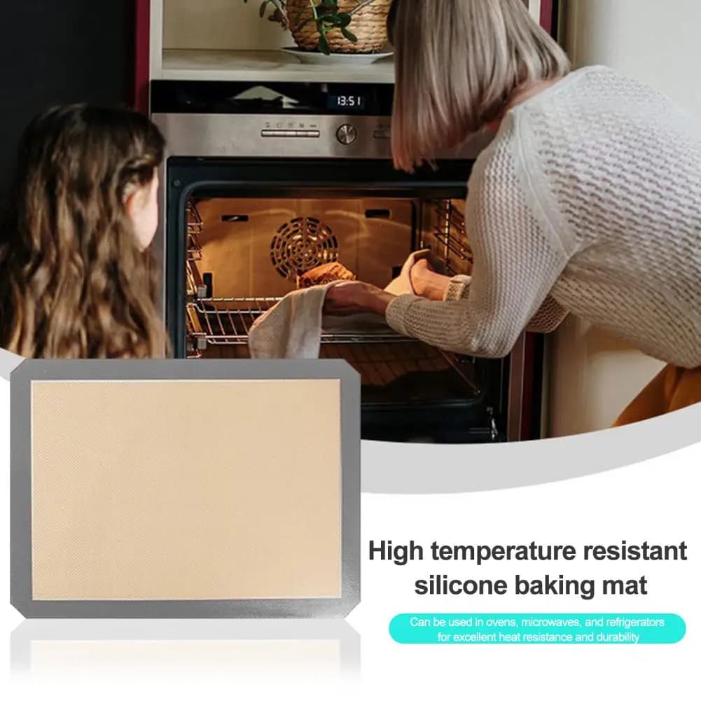 Tappetino da forno in silicone Teglia da forno riutilizzabile antiaderente per forno Tappetini in silicone per uso alimentare per cuocere biscotti Macarons Pane