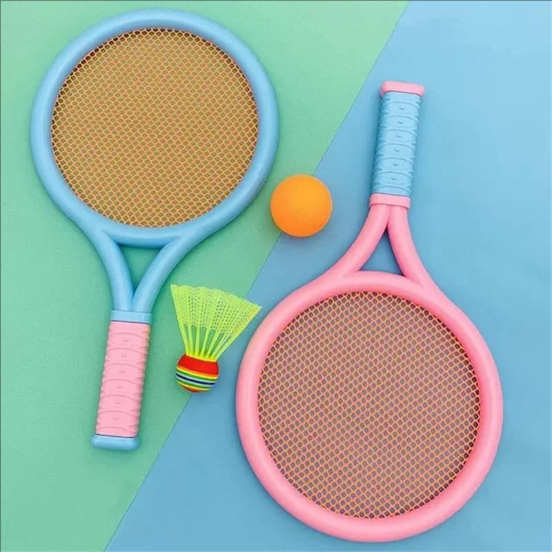 Racchetta da badminton per bambini, esercizio per migliorare la reattività, per principianti, famiglia, attività all'aperto, tennis da spiaggia, asilo, neonati, genitori-figli
