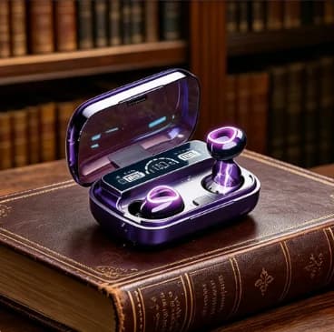Auricolare Bluetooth M10 con display LED, vivavoce, auricolare Bluetooth HiFi stereo per musica, auricolare wireless per giochi.