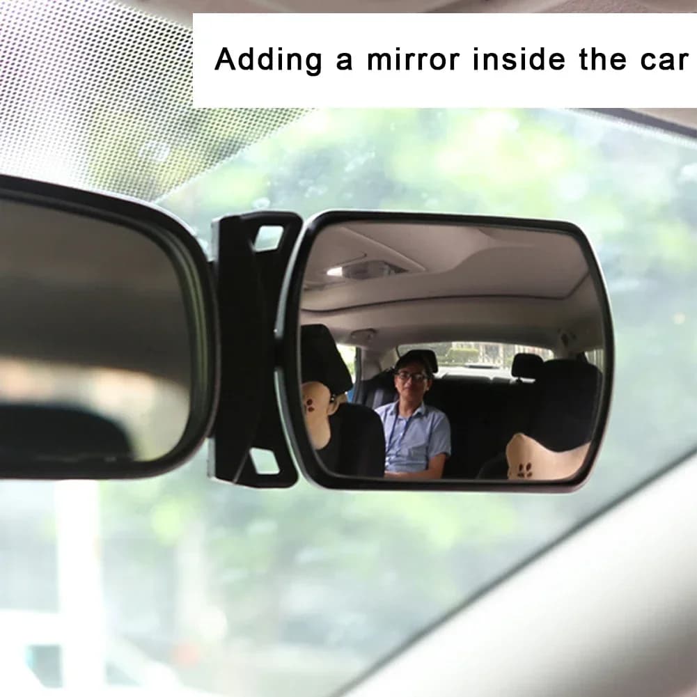 Specchietto Ausiliario per Osservazione Auto del Bambino sul Sedile Posteriore, Monitor per Auto, Specchio Retrovisore per Sicurezza Auto, Specchio Interno per Auto