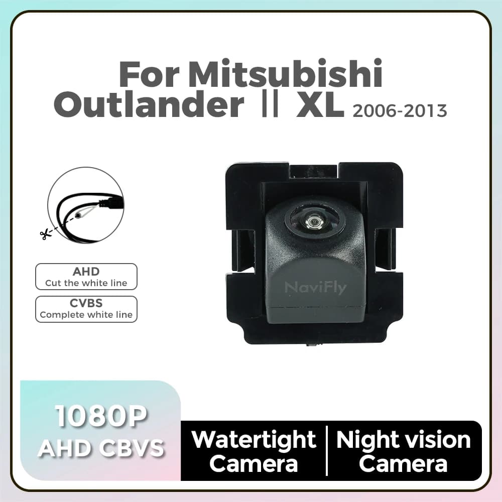 Telecamera circolare Fisheye per Mitsubishi Outlander II XL 2006-2013 Telecamera posteriore per auto 1080P AHD Telecamera impermeabile per visione notturna