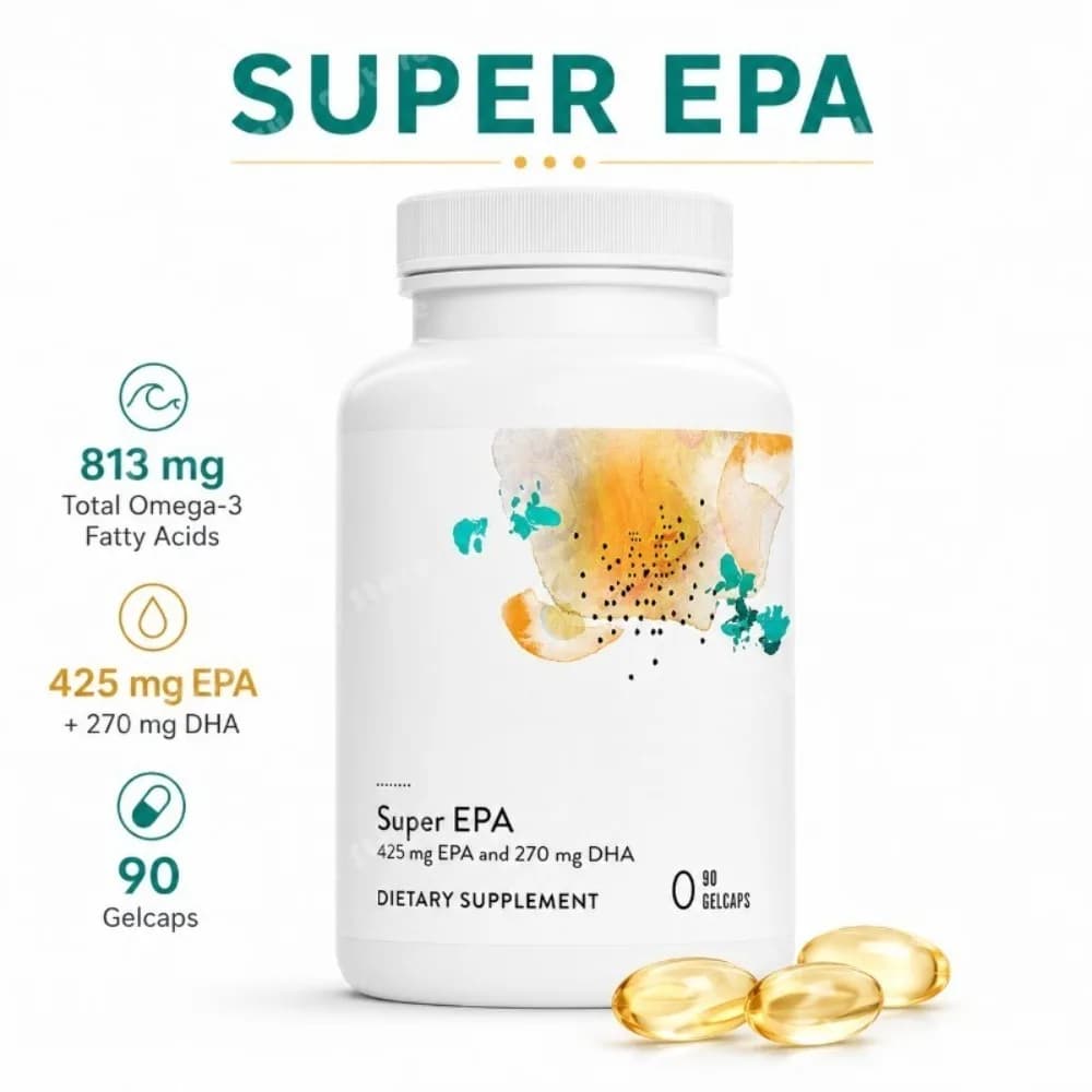 Omega-3 Fish Oil EPA DHA Gelcaps 90 Count, High Potency Marine Oil Supplement with Vitamin E, Daily Wellness Support for Adults