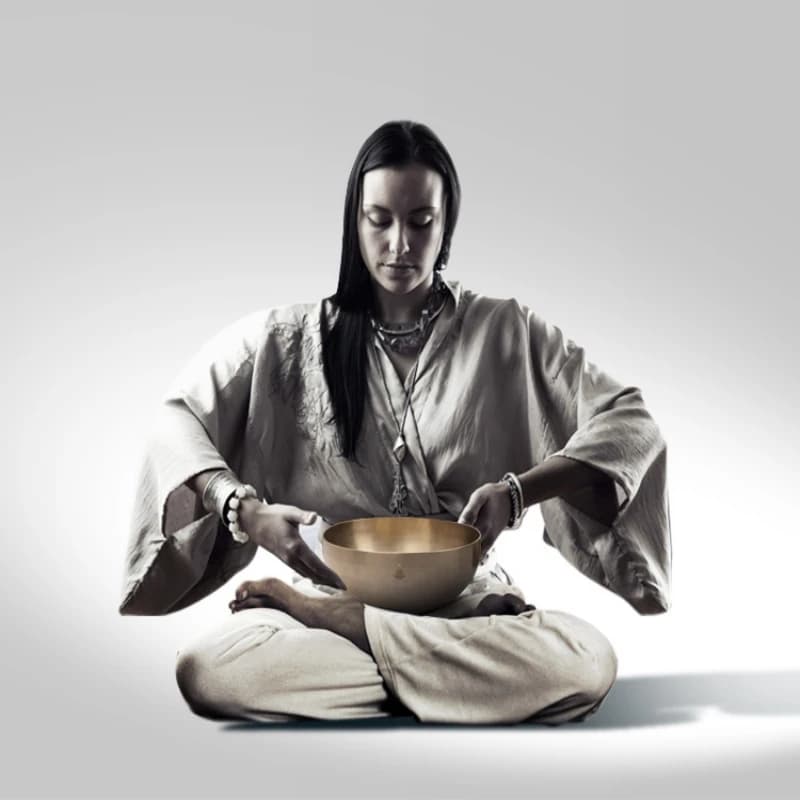 Nepal Handmade Singing Bowl for Yoga Therapy Meditation Tibetan Sound Healing Buddhist Home Furnishing Instrument