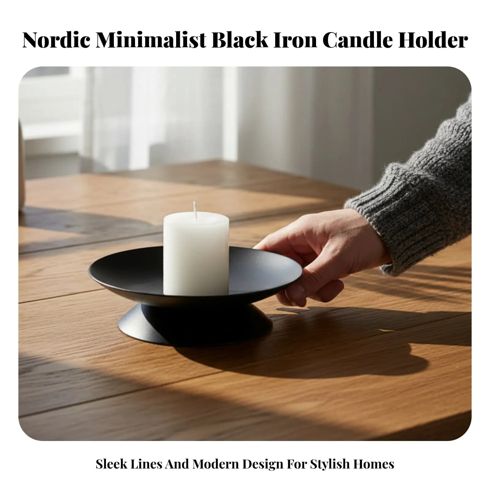 Black Iron Candles Base, Nordic Decorative Support, Wedding Location Accessories, House Arredo Element