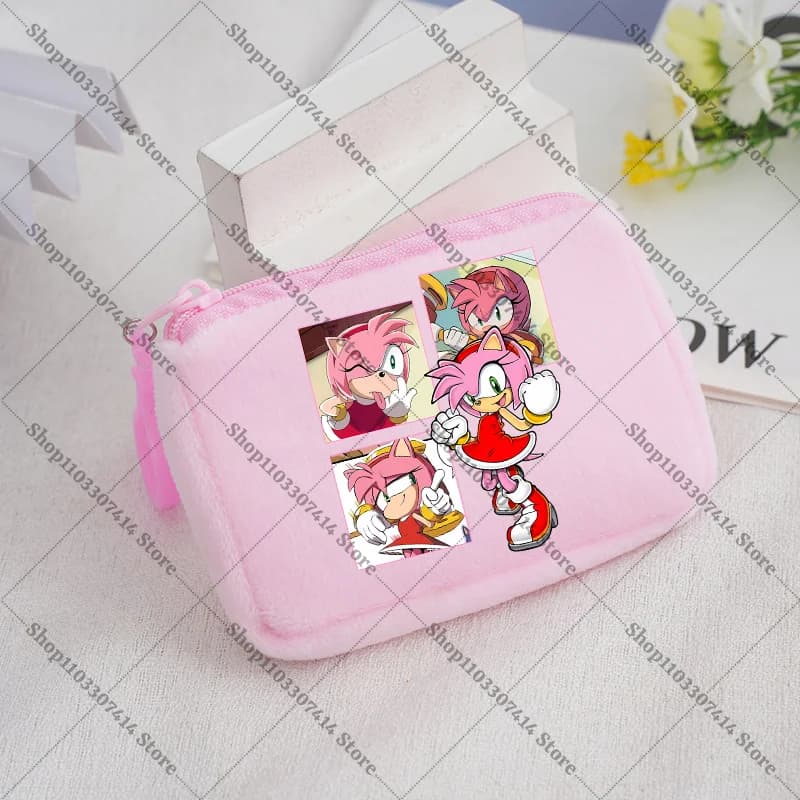 Anime Game Cartoon Coin Purse Casual Accessories Zip Wallet Hedgehog Creative Cute Storage Pouch Fashion ID Card Holder Gifts