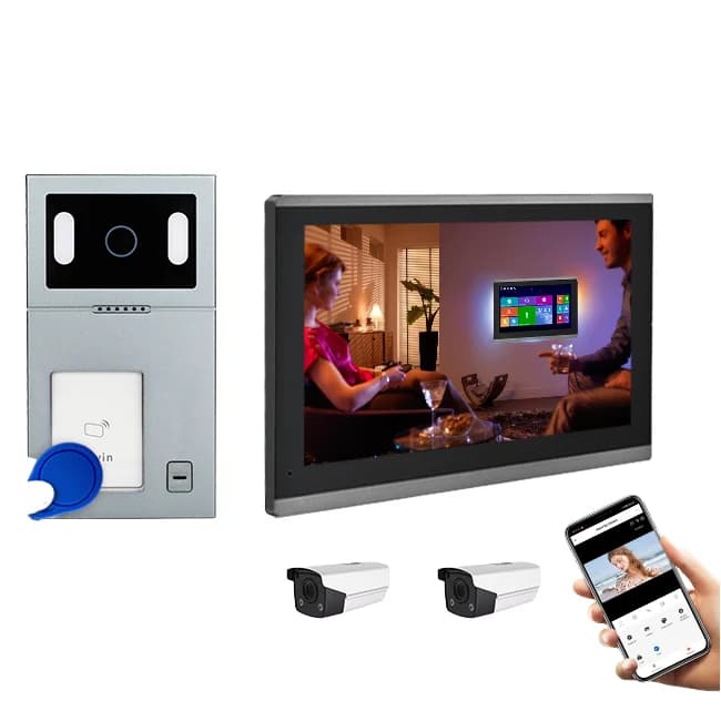 OEM & ODM RFID Smart Wi-Fi Mini Video Door Phone Doorbell Intercom System with Wi-Fi Monitor Multi-Room Only Call Panel Price