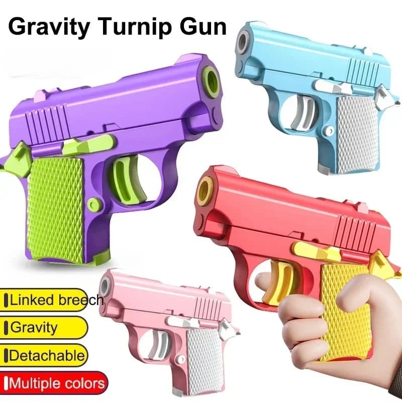Nuovo Arrivo: Mini Pistola Giocattolo Antistress in Plastica ABS, Stampata in 3D, Modello 1911, Giocattolo Promozionale per Ragazzi