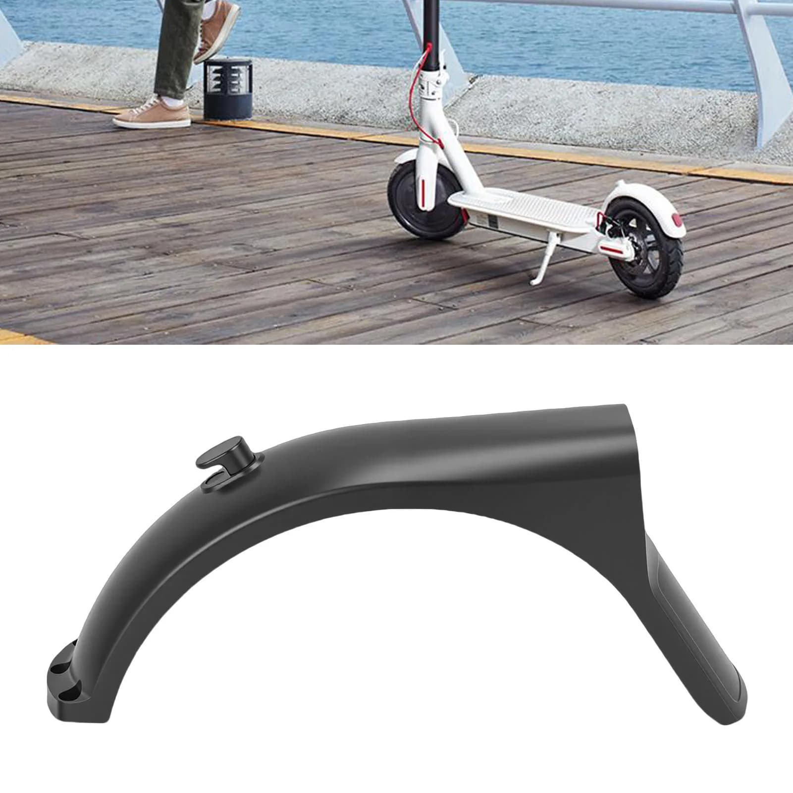 Parafango Posteriore Compatibile con Monopattino Elettrico Xiaomi 5 Pro, Protezione Antispruzzo Posteriore, Ricambio Accessorio con Gancio