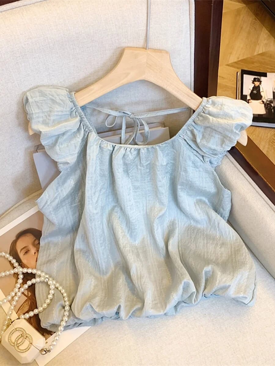 Top Corto Senza Maniche da Donna, Estivo, Modellante, Versatile, Alla Moda, in Poliestere Lavorato a Maglia, Stile Hot Girl, Tinta Unita